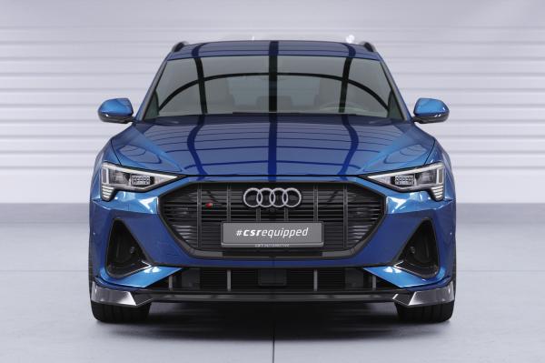 CSR Frontspoiler | Cup-Spoilerlippe mit ABE für Audi e-tron GE CSL817-G Glossy schwarz Hochglanz (keine Lackierung erforderlich)