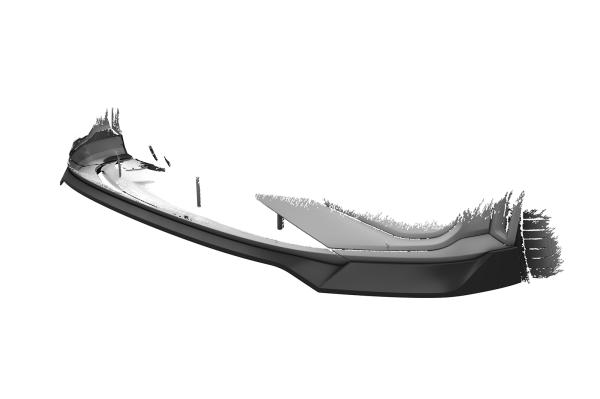 CSR Frontspoiler | Cup-Spoilerlippe mit ABE für Audi e-tron GE CSL817-G Glossy schwarz Hochglanz (keine Lackierung erforderlich)