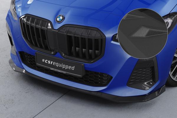 CSR Frontspoiler | Cup-Spoilerlippe mit ABE für BMW 2er U06 Active Tourer CSL821-S strukturiert schwarz matt (keine Lackierung erforderlich)