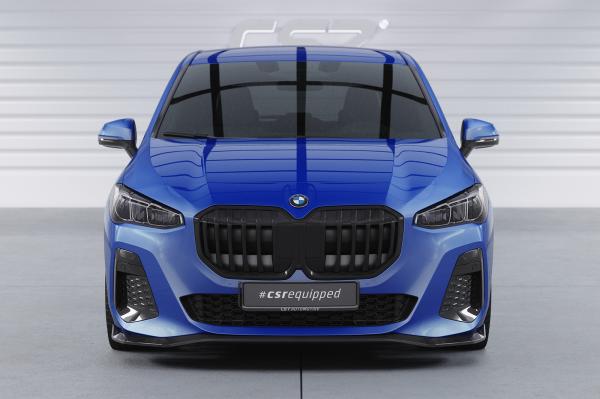 CSR Frontspoiler | Cup-Spoilerlippe mit ABE für BMW 2er U06 Active Tourer CSL821-G Glossy schwarz Hochglanz (keine Lackierung erforderlich)