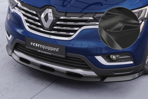 CSR Frontspoiler | Cup-Spoilerlippe mit ABE für Renault Koleos (2. Gen) CSL823-C Carbon Look Hochglanz (keine Lackierung erforderlich)