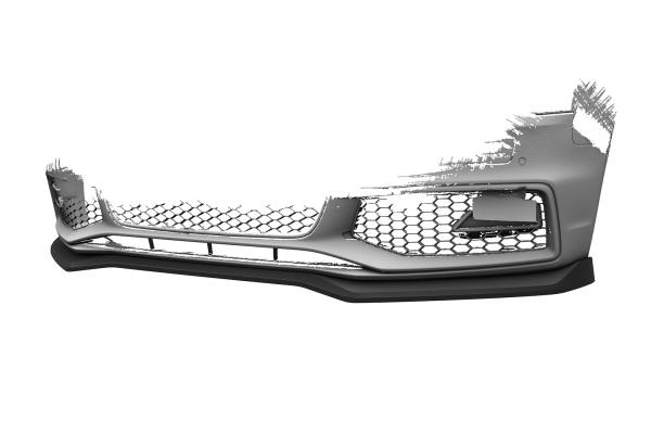 CSR Frontspoiler | Cup-Spoilerlippe mit ABE für Audi A4 / S4 B8 (Typ 8K) CSL825-C Carbon Look Hochglanz (keine Lackierung erforderlich)