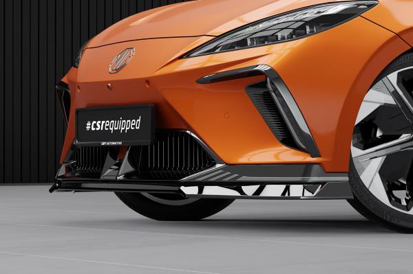 CSR Frontspoiler | Cup-Spoilerlippe mit ABE für MG Mulan / 4 CSL826-G Glossy schwarz Hochglanz (keine Lackierung erforderlich)