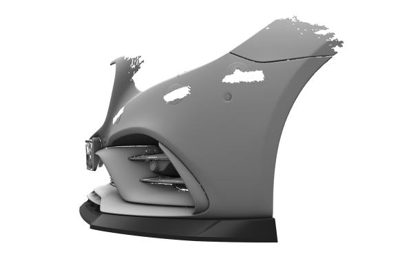 CSR Frontspoiler | Cup-Spoilerlippe mit ABE für Mercedes-Benz SLC R172 43 AMG CSL833-L Lackierung erforderlich (unlackiert roh)