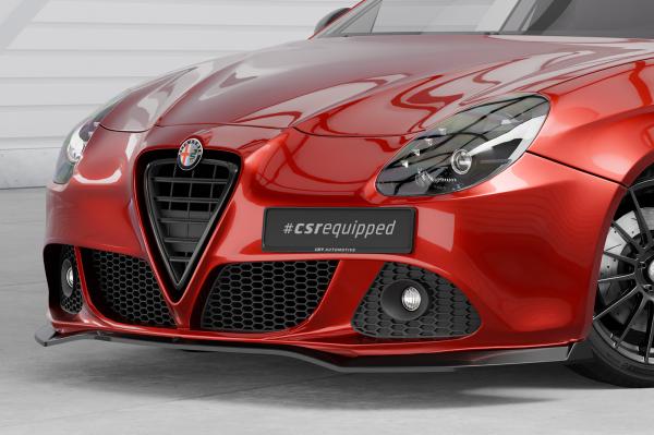 CSR Frontspoiler | Cup-Spoilerlippe mit ABE für Alfa Romeo Giulietta (Typ 940) CSL834-C Carbon Look Hochglanz (keine Lackierung erforderlich)