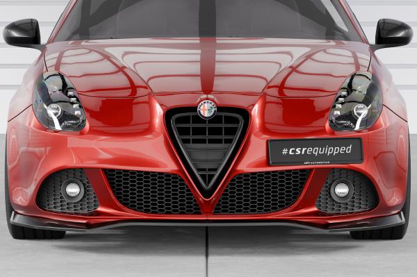 CSR Frontspoiler | Cup-Spoilerlippe mit ABE für Alfa Romeo Giulietta (Typ 940) CSL834-C Carbon Look Hochglanz (keine Lackierung erforderlich)