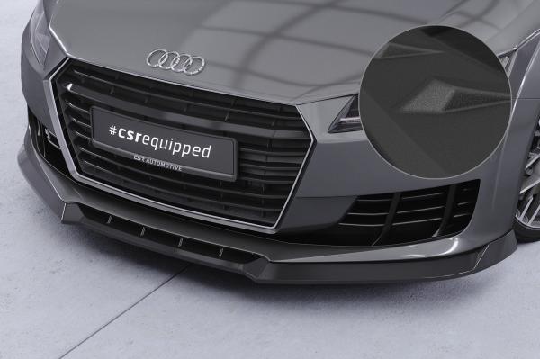 CSR Frontspoiler | Cup-Spoilerlippe mit ABE für Audi TT FV/8S CSL835-S strukturiert schwarz matt (keine Lackierung erforderlich)