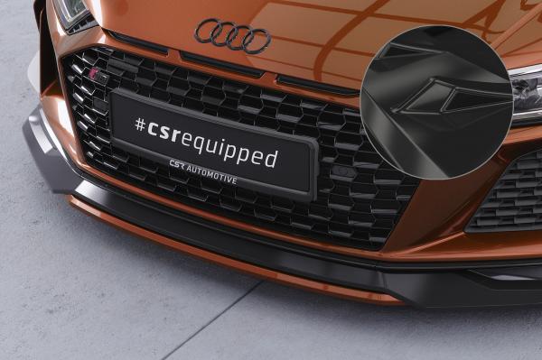 CSR Frontspoiler | Cup-Spoilerlippe mit ABE für Audi R8 (Typ 4S) CSL836-C Carbon Look Hochglanz (keine Lackierung erforderlich)