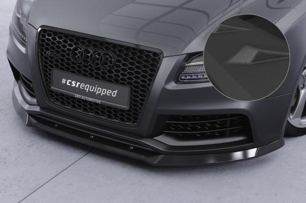 CSR Frontspoiler | Cup-Spoilerlippe mit ABE für Audi RS5 (8T) CSL837-S strukturiert schwarz matt (keine Lackierung erforderlich)