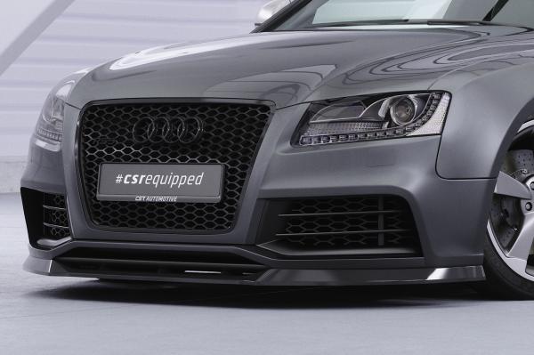 CSR Frontspoiler | Cup-Spoilerlippe mit ABE für Audi RS5 (8T) CSL837-C Carbon Look Hochglanz (keine Lackierung erforderlich)