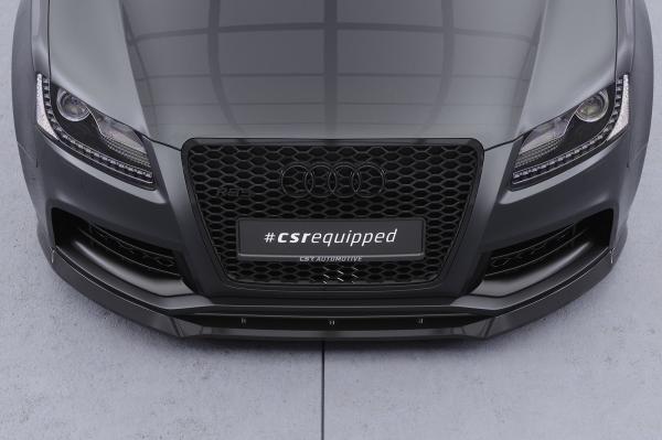 CSR Frontspoiler | Cup-Spoilerlippe mit ABE für Audi RS5 (8T) CSL837-C Carbon Look Hochglanz (keine Lackierung erforderlich)