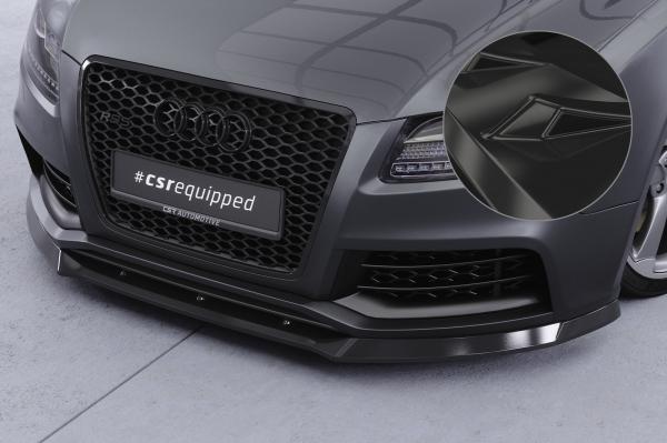 CSR Frontspoiler | Cup-Spoilerlippe mit ABE für Audi RS5 (8T) CSL837-G Glossy schwarz Hochglanz (keine Lackierung erforderlich)