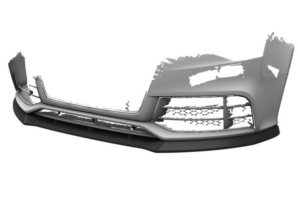 CSR Frontspoiler | Cup-Spoilerlippe mit ABE für Audi RS5 (8T) CSL837-C Carbon Look Hochglanz (keine Lackierung erforderlich)