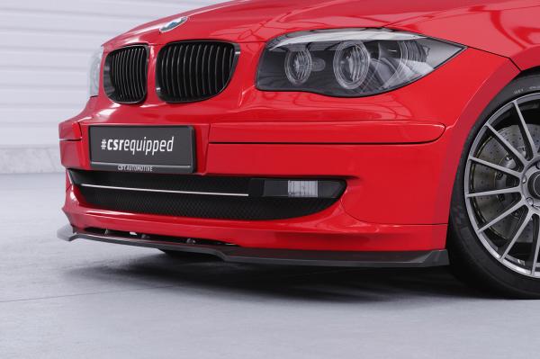 CSR Frontspoiler | Cup-Spoilerlippe mit ABE für BMW 1er E81 / E87 CSL841-G Glossy schwarz Hochglanz (keine Lackierung erforderlich)