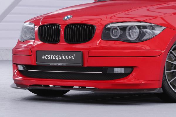 CSR Frontspoiler | Cup-Spoilerlippe mit ABE für BMW 1er E81 / E87 CSL841-G Glossy schwarz Hochglanz (keine Lackierung erforderlich)