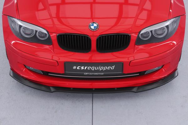 CSR Frontspoiler | Cup-Spoilerlippe mit ABE für BMW 1er E81 / E87 CSL841-G Glossy schwarz Hochglanz (keine Lackierung erforderlich)