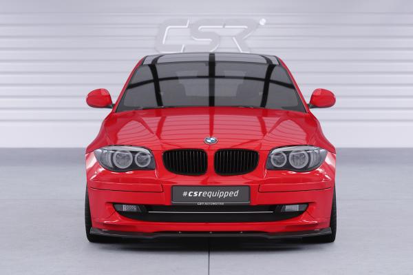 CSR Frontspoiler | Cup-Spoilerlippe mit ABE für BMW 1er E81 / E87 CSL841-G Glossy schwarz Hochglanz (keine Lackierung erforderlich)