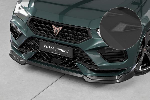 CSR Frontspoiler | Cup-Spoilerlippe mit ABE für Cupra Ateca (Typ 5FP, KH7) CSL842-S strukturiert schwarz matt (keine Lackierung erforderlich)
