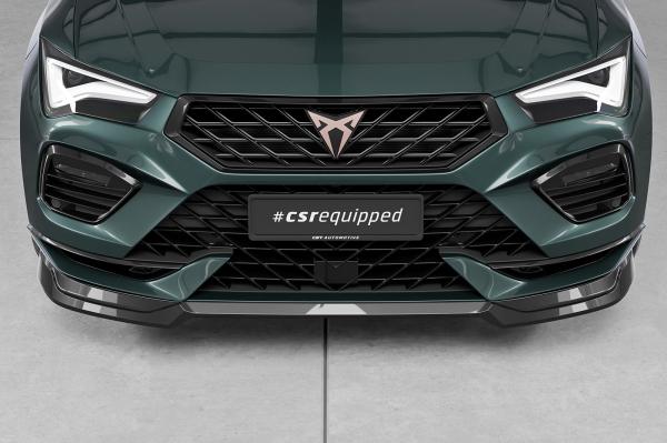 CSR Frontspoiler | Cup-Spoilerlippe mit ABE für Cupra Ateca (Typ 5FP, KH7) CSL842-C Carbon Look Hochglanz (keine Lackierung erforderlich)