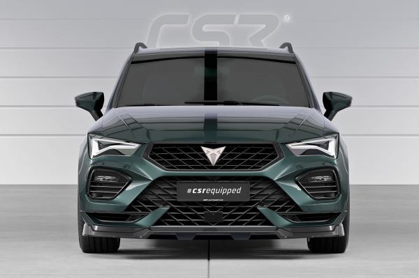 CSR Frontspoiler | Cup-Spoilerlippe mit ABE für Cupra Ateca (Typ 5FP, KH7) CSL842-C Carbon Look Hochglanz (keine Lackierung erforderlich)