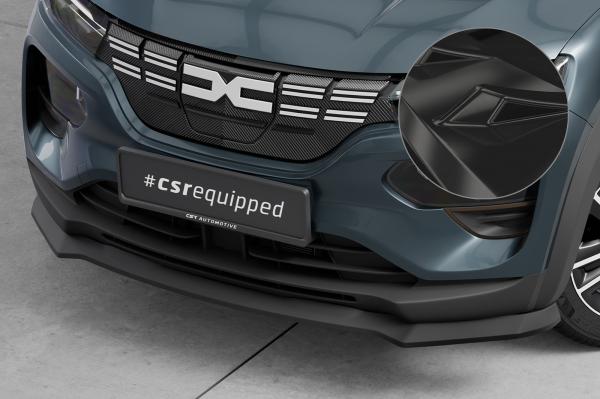 CSR Frontspoiler | Cup-Spoilerlippe mit ABE für Dacia Spring Electric CSL843-G Glossy schwarz Hochglanz (keine Lackierung erforderlich)