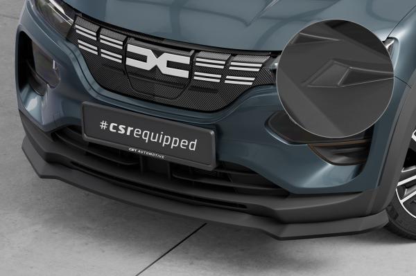 CSR Frontspoiler | Cup-Spoilerlippe mit ABE für Dacia Spring Electric CSL843-L Lackierung erforderlich (unlackiert roh)