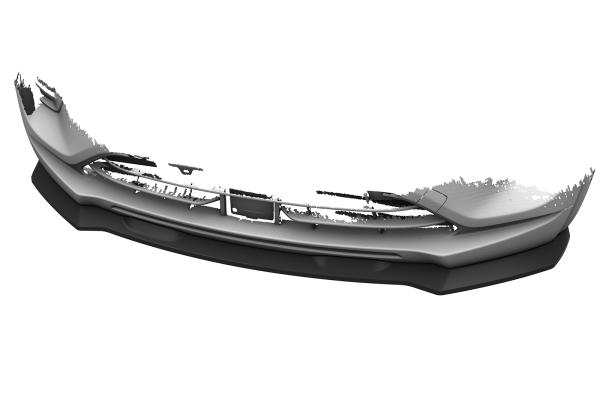 CSR Frontspoiler | Cup-Spoilerlippe mit ABE für Dacia Spring Electric CSL843-C Carbon Look Hochglanz (keine Lackierung erforderlich)