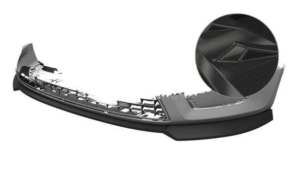 CSR Frontspoiler | Cup-Spoilerlippe mit ABE für Ford Mondeo MK4 (BA7) CSL844-C Carbon Look Hochglanz (keine Lackierung erforderlich)