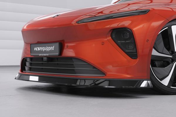 CSR Frontspoiler | Cup-Spoilerlippe mit ABE für Nio ET7 CSL847-S strukturiert schwarz matt (keine Lackierung erforderlich)