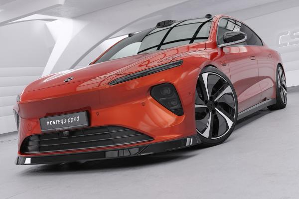 CSR Frontspoiler | Cup-Spoilerlippe mit ABE für Nio ET7 CSL847-S strukturiert schwarz matt (keine Lackierung erforderlich)