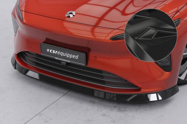 CSR Frontspoiler | Cup-Spoilerlippe mit ABE für Nio ET7 CSL847-G Glossy schwarz Hochglanz (keine Lackierung erforderlich)