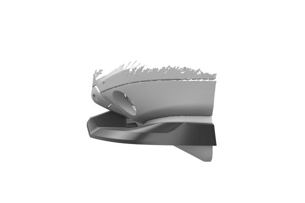 CSR Frontspoiler | Cup-Spoilerlippe mit ABE für Porsche Cayenne (Typ 9PA) CSL849-S strukturiert schwarz matt (keine Lackierung erforderlich)