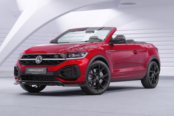 CSR Frontspoiler | Cup-Spoilerlippe mit ABE für VW T-Roc (A1) R-Line CSL851-G Glossy schwarz Hochglanz (keine Lackierung erforderlich)