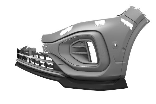 CSR Frontspoiler | Cup-Spoilerlippe mit ABE für VW T-Roc (A1) R-Line CSL851-G Glossy schwarz Hochglanz (keine Lackierung erforderlich)