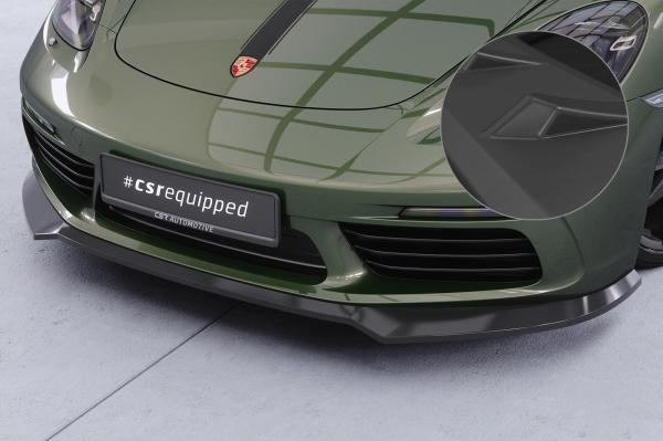 CSR Frontspoiler | Cup-Spoilerlippe mit ABE für Porsche 718 Boxster 982 / 718 Cayman 982 CSL853-L Lackierung erforderlich (unlackiert roh)