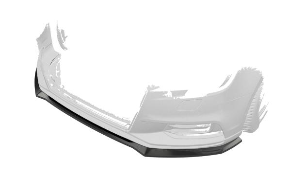 CSR Frontspoiler | Cup-Spoilerlippe mit ABE für Audi A3 8V CSL857-C Carbon Look Hochglanz (keine Lackierung erforderlich)