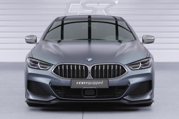 CSR Frontspoiler | Cup-Spoilerlippe mit ABE für BMW 8er G14, G15, G16 CSL858-C Carbon Look Hochglanz (keine Lackierung erforderlich)