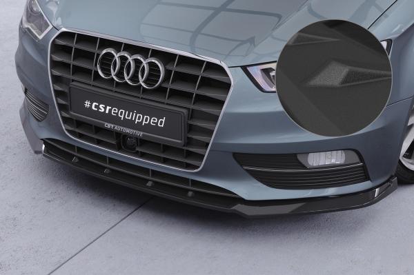 CSR Frontspoiler | Cup-Spoilerlippe mit ABE für Audi A3 8V CSL870-S strukturiert schwarz matt (keine Lackierung erforderlich)