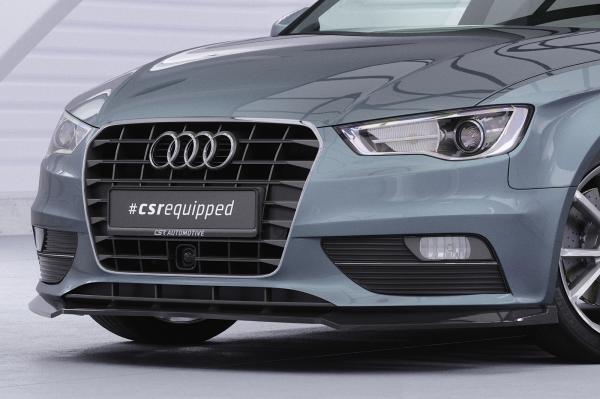 CSR Frontspoiler | Cup-Spoilerlippe mit ABE für Audi A3 8V CSL870-C Carbon Look Hochglanz (keine Lackierung erforderlich)