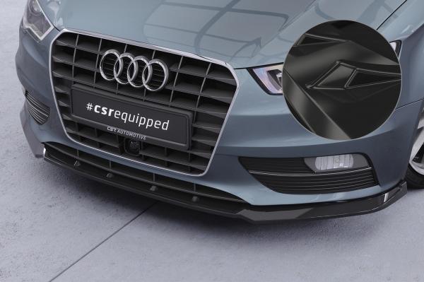 CSR Frontspoiler | Cup-Spoilerlippe mit ABE für Audi A3 8V CSL870-G Glossy schwarz Hochglanz (keine Lackierung erforderlich)