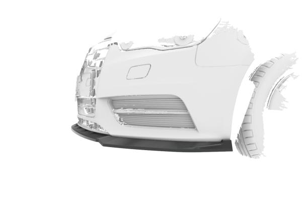 CSR Frontspoiler | Cup-Spoilerlippe mit ABE für Audi A3 8V CSL870-C Carbon Look Hochglanz (keine Lackierung erforderlich)