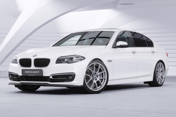 CSR Frontspoiler | Cup-Spoilerlippe mit ABE für BMW 5er F10 / F11 CSL872-C Carbon Look Hochglanz (keine Lackierung erforderlich)