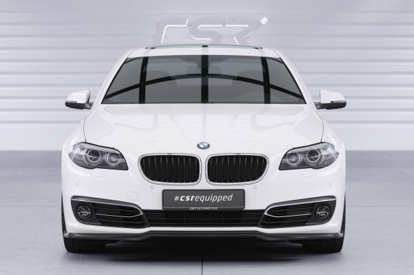 CSR Frontspoiler | Cup-Spoilerlippe mit ABE für BMW 5er F10 / F11 CSL872-C Carbon Look Hochglanz (keine Lackierung erforderlich)
