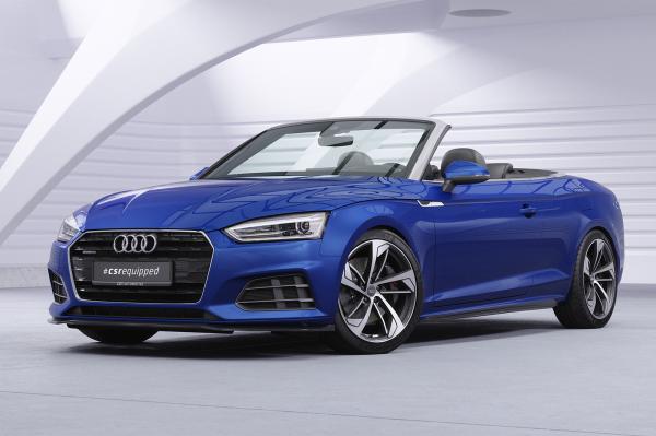 CSR Frontspoiler | Cup-Spoilerlippe mit ABE für Audi A5 (F5) CSL873-G Glossy schwarz Hochglanz (keine Lackierung erforderlich)