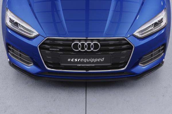 CSR Frontspoiler | Cup-Spoilerlippe mit ABE für Audi A5 (F5) CSL873-G Glossy schwarz Hochglanz (keine Lackierung erforderlich)