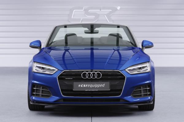CSR Frontspoiler | Cup-Spoilerlippe mit ABE für Audi A5 (F5) CSL873-G Glossy schwarz Hochglanz (keine Lackierung erforderlich)