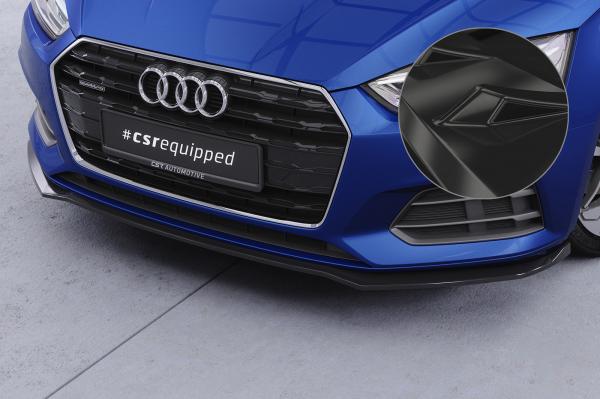 CSR Frontspoiler | Cup-Spoilerlippe mit ABE für Audi A5 (F5) CSL873-G Glossy schwarz Hochglanz (keine Lackierung erforderlich)