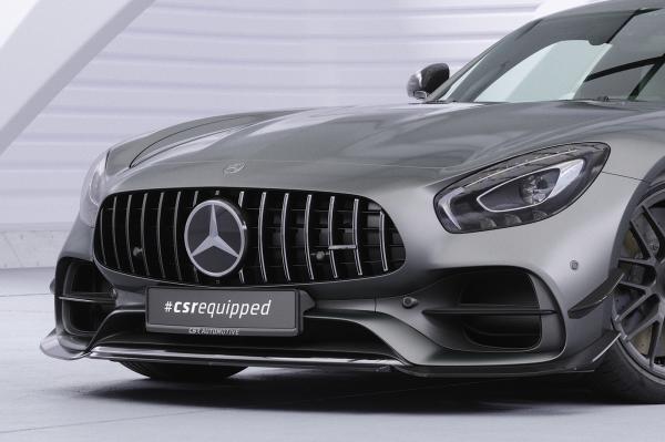 CSR Frontspoiler | Cup-Spoilerlippe mit ABE für Mercedes Benz AMG GT (190) CSL874-G Glossy schwarz Hochglanz (keine Lackierung erforderlich)
