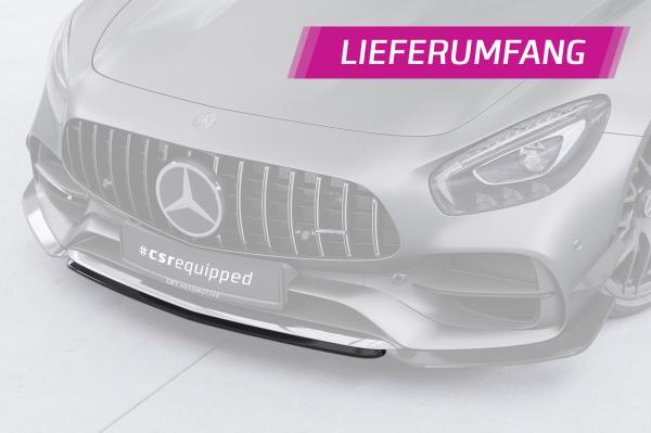 CSR Frontspoiler | Cup-Spoilerlippe mit ABE für Mercedes Benz AMG GT (190) CSL874-G Glossy schwarz Hochglanz (keine Lackierung erforderlich)