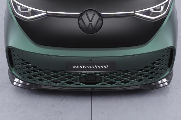 CSR Frontspoiler | Cup-Spoilerlippe mit ABE für VW ID. Buzz CSL875-C Carbon Look Hochglanz (keine Lackierung erforderlich)